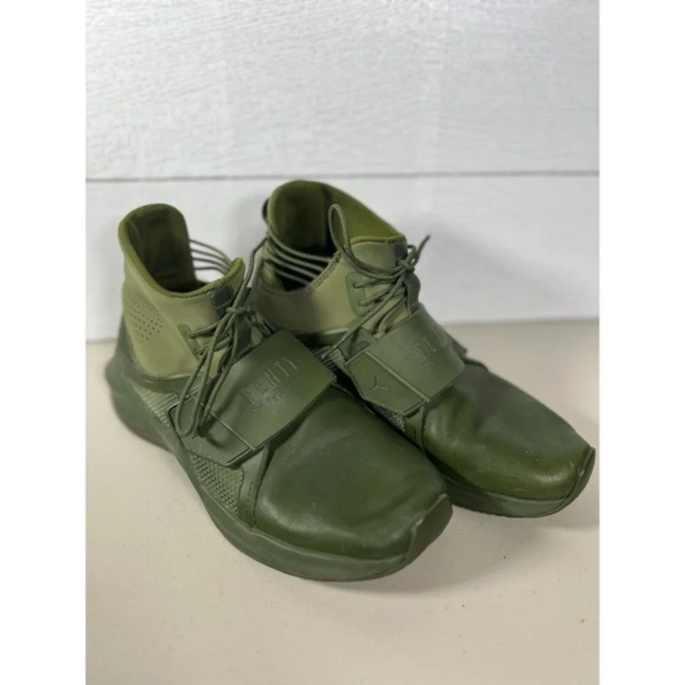 Fenty by Rihanna Puma Womens X Trainer Green Running Shoes Sneakers Size 7.5